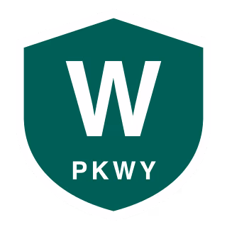 NY 908 (unsigned reference route) Wantagh State Parkway highway shield road sign — Long Island, NY